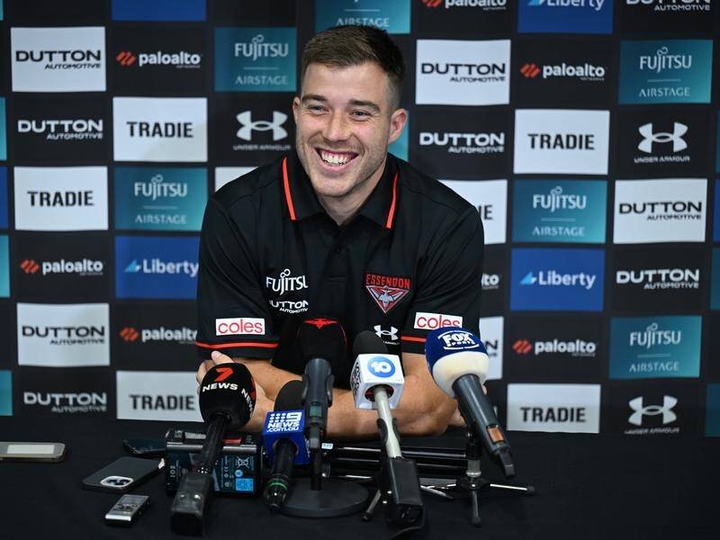 Zach Merrett says the Bombers need to be more consistent to become one of the AFL's top teams. (James Ross/AAP PHOTOS)