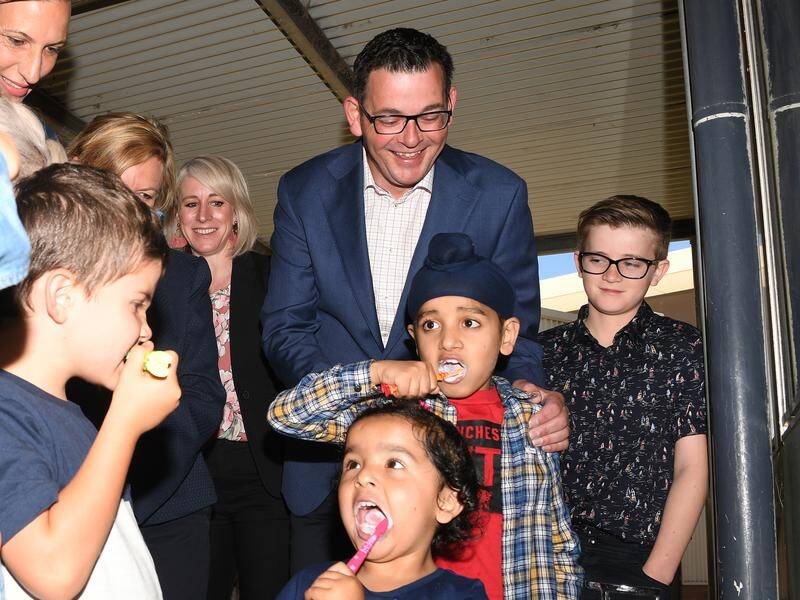 Daniel Andrews says a re-elected Labor Government would bring back free dental vans.