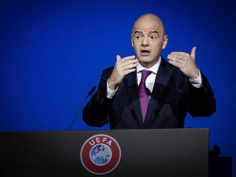 Gianni Infantino has tested positive for the coronavirus and has mild symptoms, FIFA says.