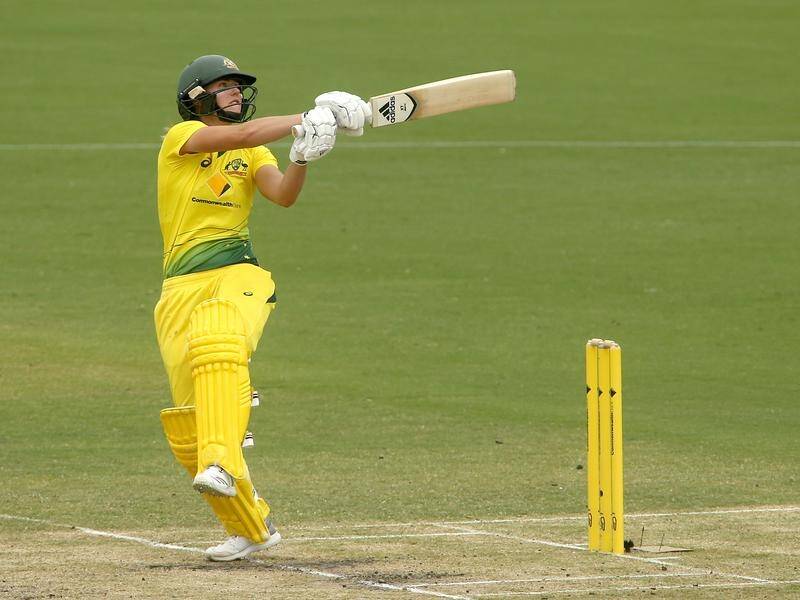Ellyse Perry top-scored with 54 for the undefeated Australians.