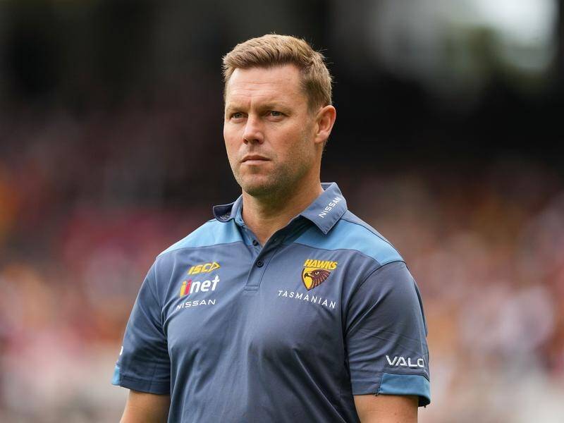 Hawthorn coach Sam Mitchell is recovering in a New York hospital after being taken ill on holiday. (Scott Barbour/AAP PHOTOS)