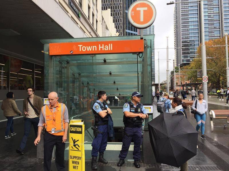 Sydney's Town Hall train station has been evacuated as police search the vicinity.