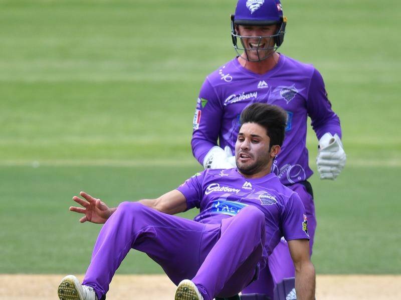 Hobart's Qais Ahmad ensured the Sydney Sixers tumbled to defeat in Alice Springs.