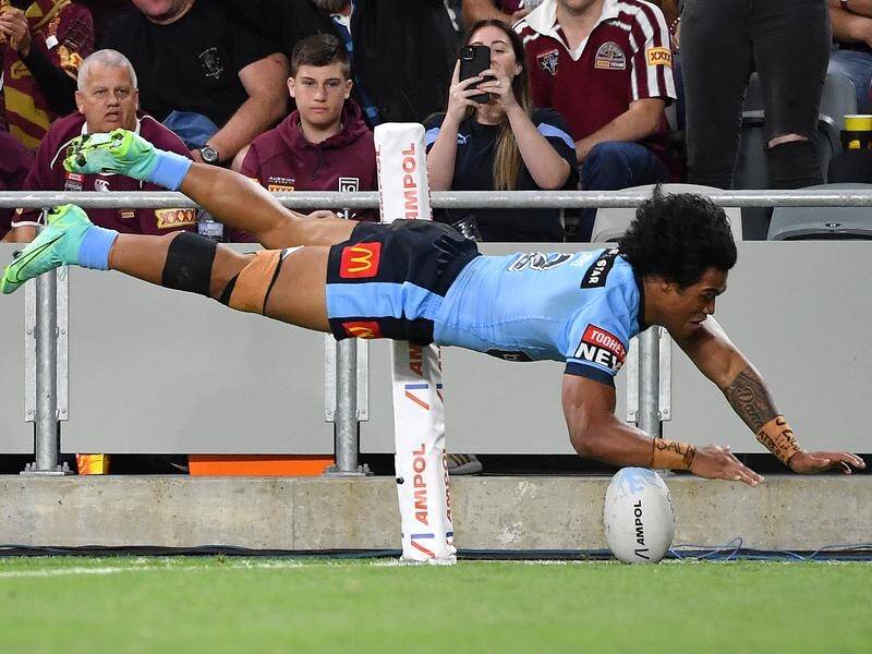 Debutant Brian To'o scored two tries for NSW and ran 215 metres - the most on the field.