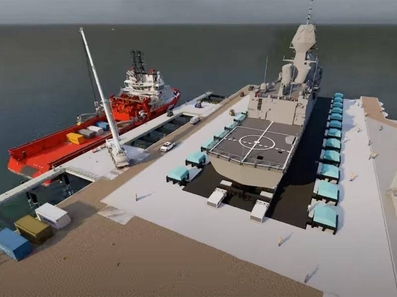 A US company will build a multi-million dollar ship lift in the Northern Territory. (HANDOUT/NT INFRASTRUCTURE, PLANNING AND LOGISTICS)