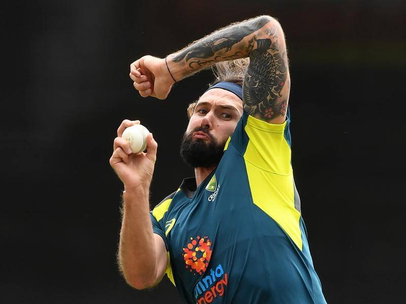 Kane Richardson has missed Australia's first ODI against New Zealand because of a sore throat.