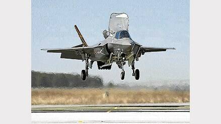 An F-35 Lightning II, also known as the Joint Strike Fighter.