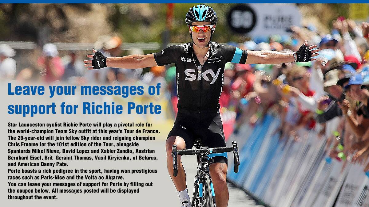 Leave your messages of support for Richie Porte | Interactive