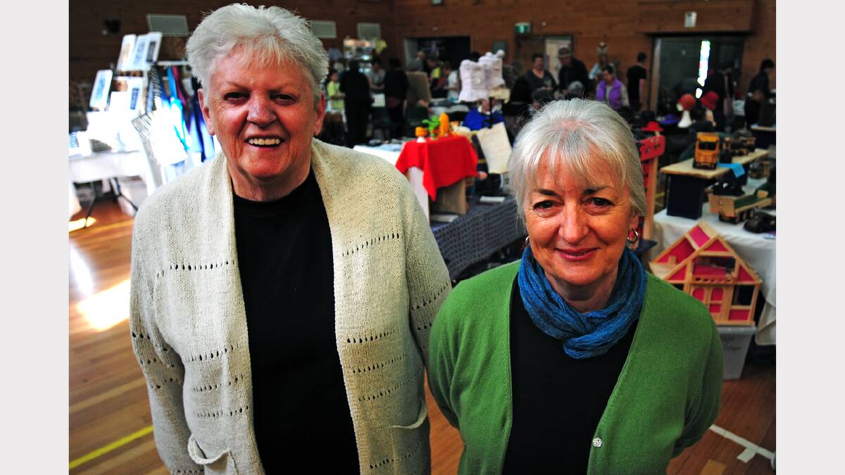 Bridport Easter market organisers Gwen Barber and Judith Murray. Picture: Peter Sanders