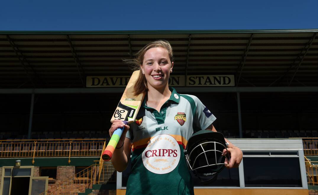 Evandale's Meg Phillips, 19, is off to play county cricket in England. Picture: Mark Jesser