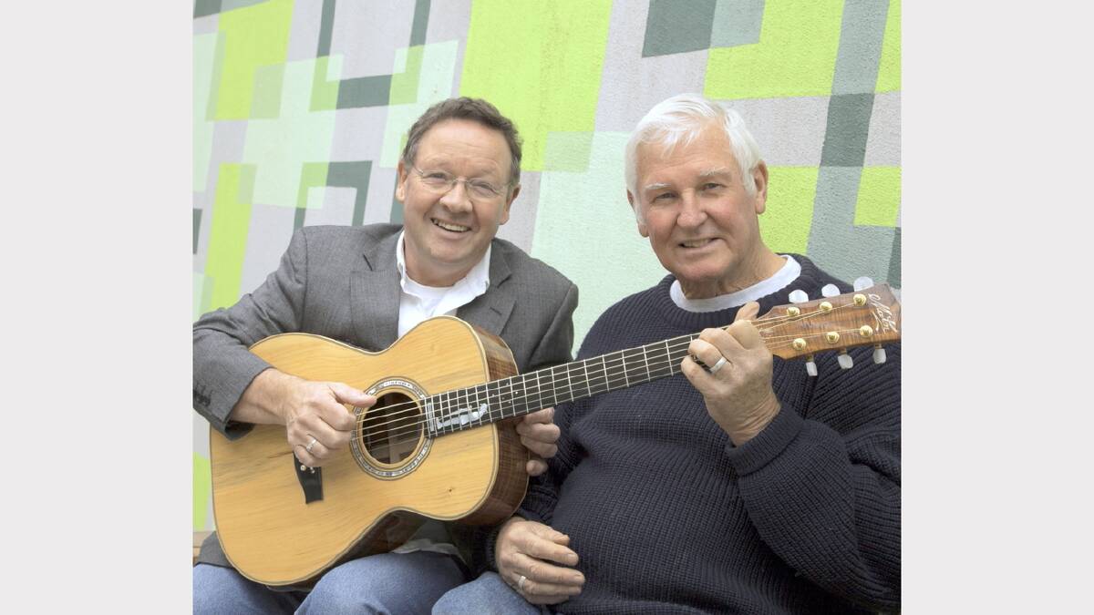 Vince Brophy and Jim Brown will perform at the Tamar Valley Folk Festival tomorrow.