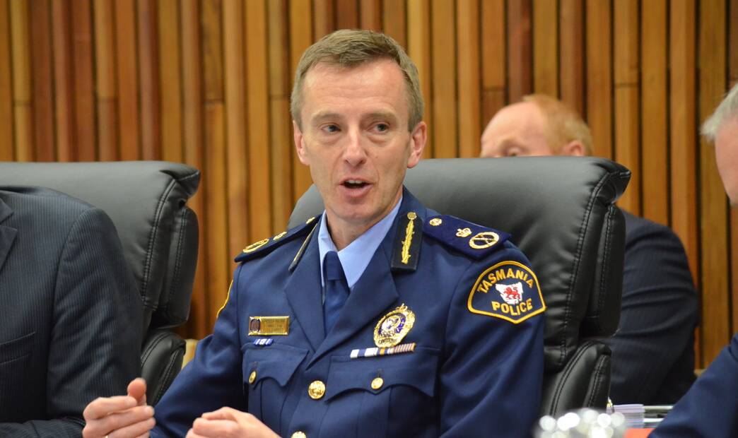 Tasmania Police Commissioner Darren Hine