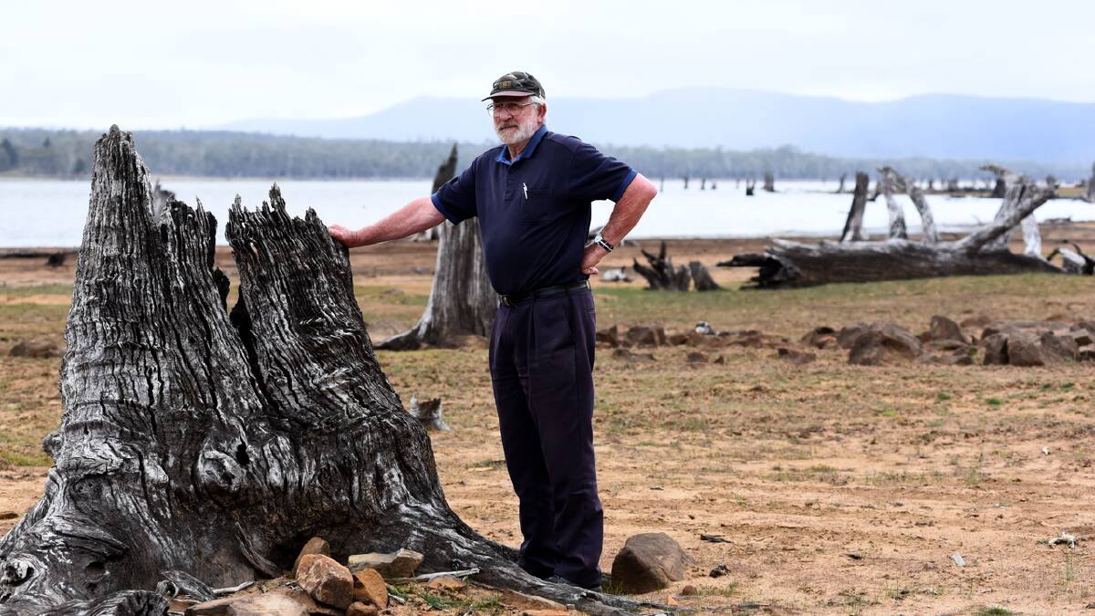 Campbell Town's Bill Chugg says he is heartbroken over the state of Lake Leake. Picture: NEIL RICHARDSON