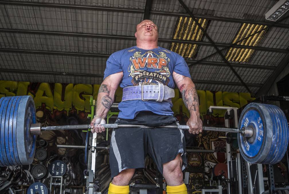 Wayne Howlett will compete in the annual World Raw Powerlifting Championships next week. Picture: JIMMY EMMS