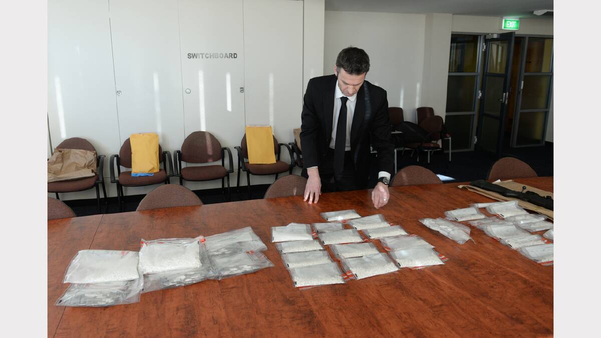 More than $1 million of drugs were seized during Operation Crimson. Picture: Mark Jesser