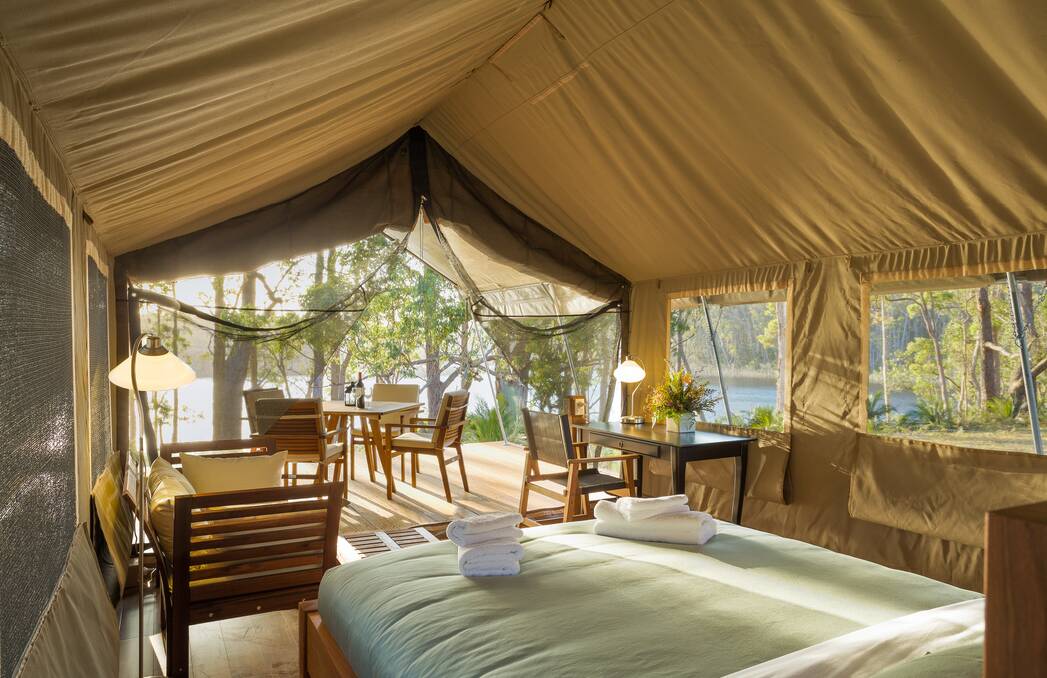 Glamping is a growing trend, and is a slang term for glamorous camping