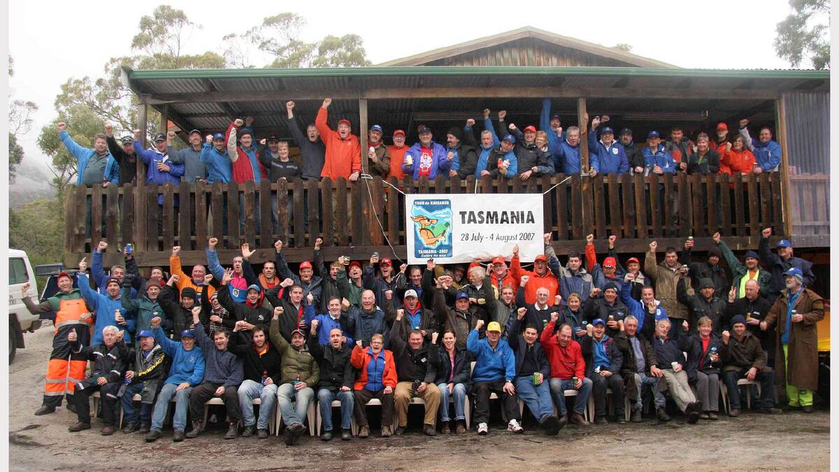 The North Melbourne Football Club supporters' group enjoyed their stay at the Mt Cameron Field Study Centre in 2007.