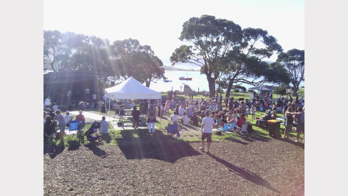 This year's Bicheno Rock Pool concert attracted its largest ever crowd, organisers said.