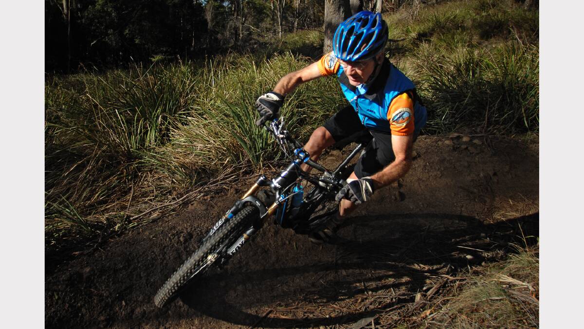 Phil Dent, of Trevallyn, training for Saturday's marathon mountain bike championships at Derby.