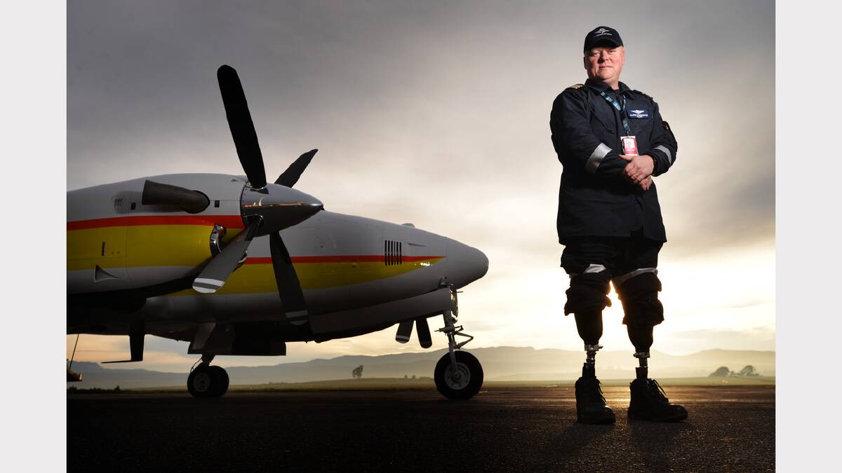 Scott Gelston: Glenn Todhunter, the first double amputee for the RFDS.