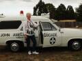 Helen Dennis, of Perth, shows off her 1965 HD Holden ambulance. Picture: Neil Richardson