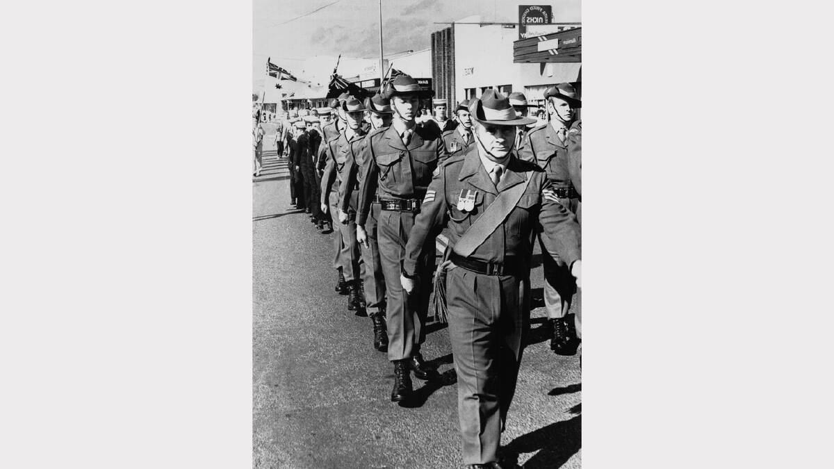 Anzac Day flashback gallery | The George Town Army Reserve unit takes part in the 1988 George Town march.