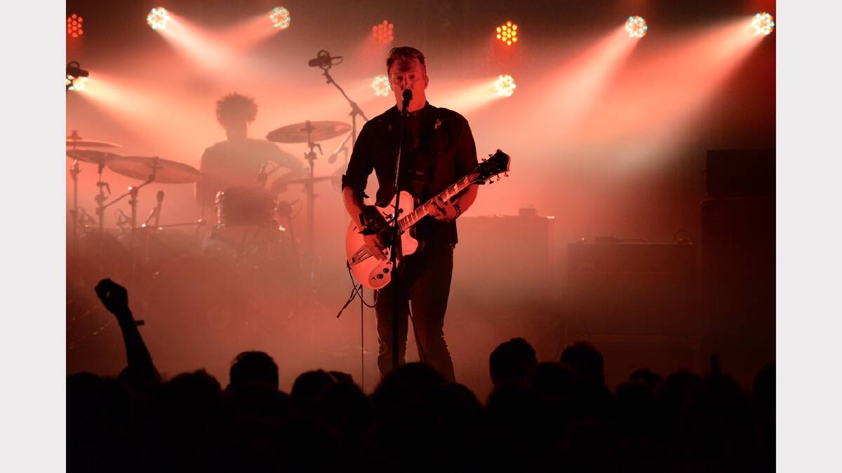Queens of the Stone Age took to a relatively unknown venue - The Odeon Theatre in Hobart - for a sold-out show to close their Australian tour. Picture: Scott Gelston