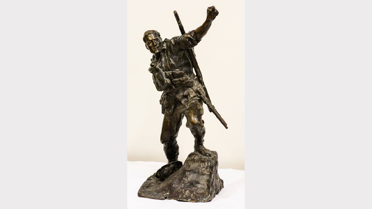 A bronze statue by Charles Wells. Picture: Neil Richardson