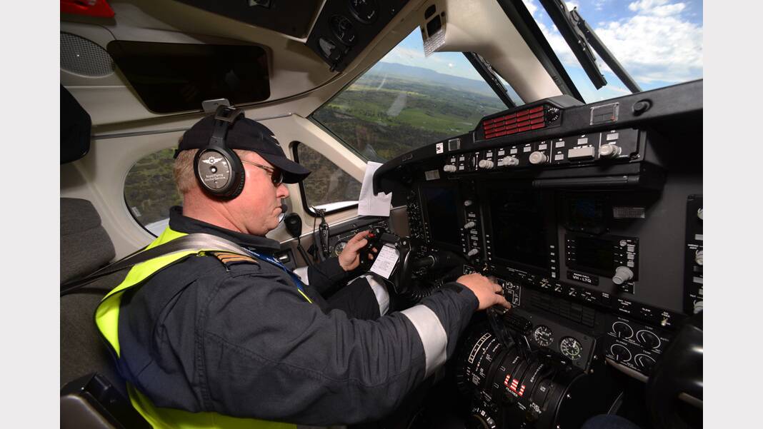 Sunday Focus profiling Royal Flying Doctors Service line pilot for Ambulance Tasmania Glenn Todhunter. Picture: Scott Gelston