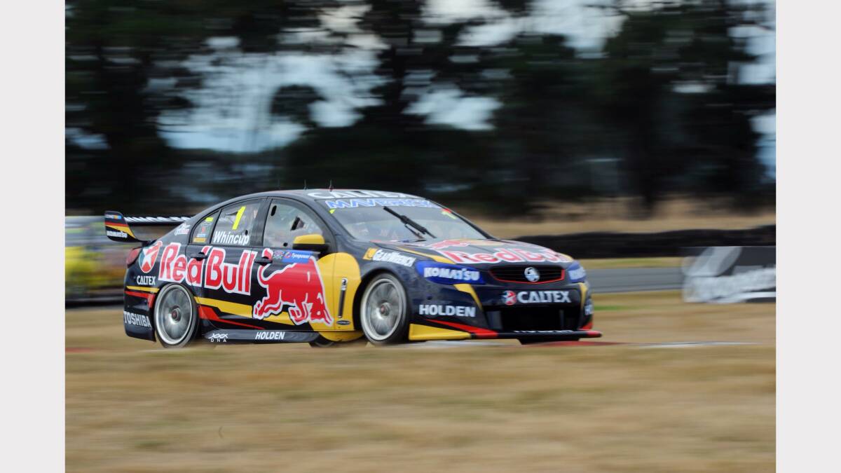 James Whincup in action at Symmons today. Picture: Mark Jesser,