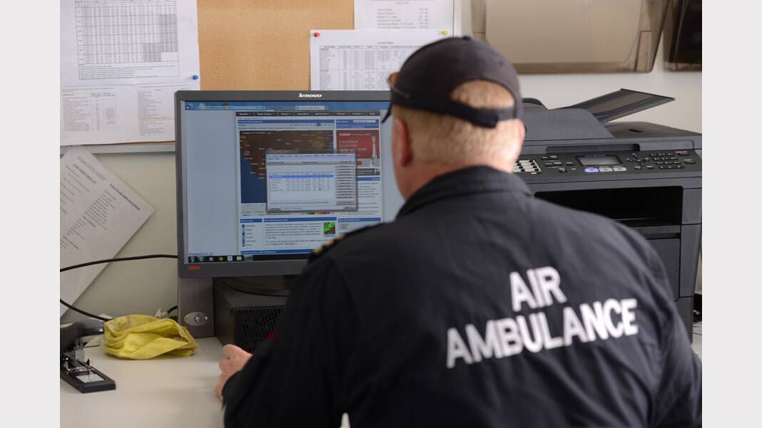 Sunday Focus profiling Royal Flying Doctors Service line pilot for Ambulance Tasmania Glenn Todhunter. Picture: Scott Gelston