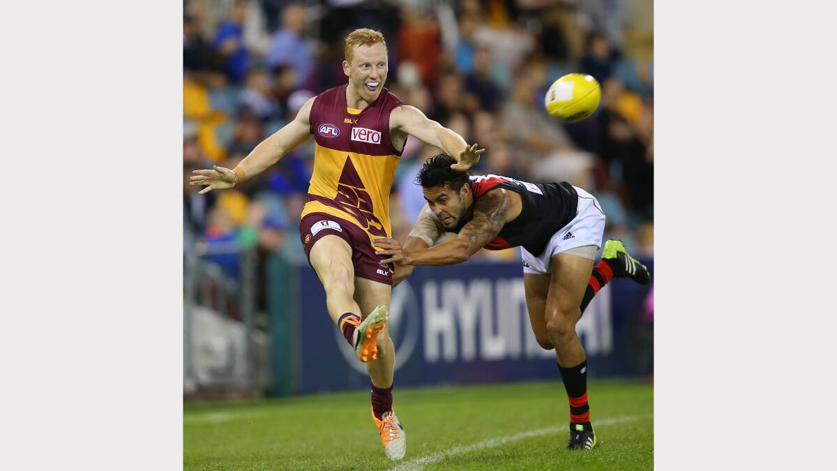 Josh Green in action for Brisbane on Saturday.
