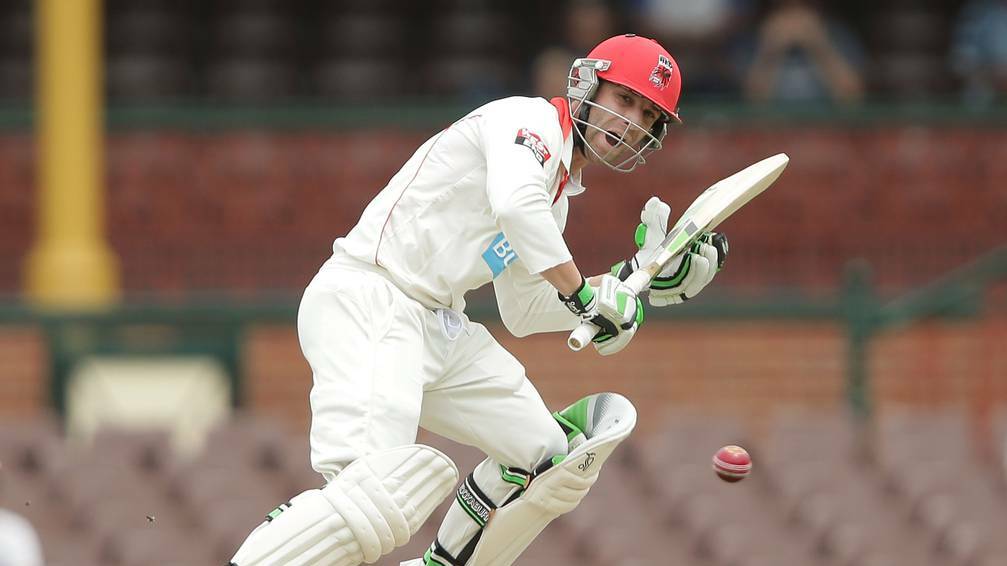 Phil Hughes, batting for South Australia against NSW earlier in the day. Pic: Getty Images 