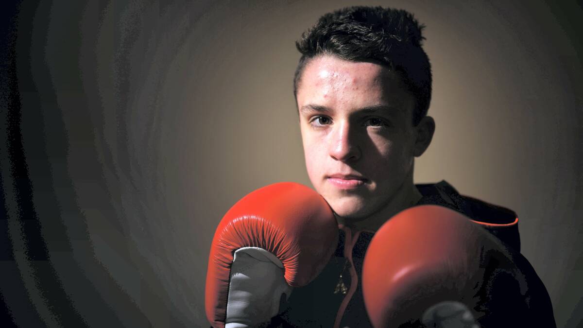 Hadspen boxer Tyler Blizzard  is gearing up to represent Australia  in the 2015 Commonwealth Youth Games in Samoa in September. Picture: SCOTT GELSTON
