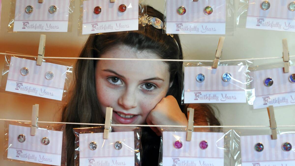 Faith Ranson, 9, of Grindelwald, with some of her jewellery. Picture: PAUL SCAMBLER