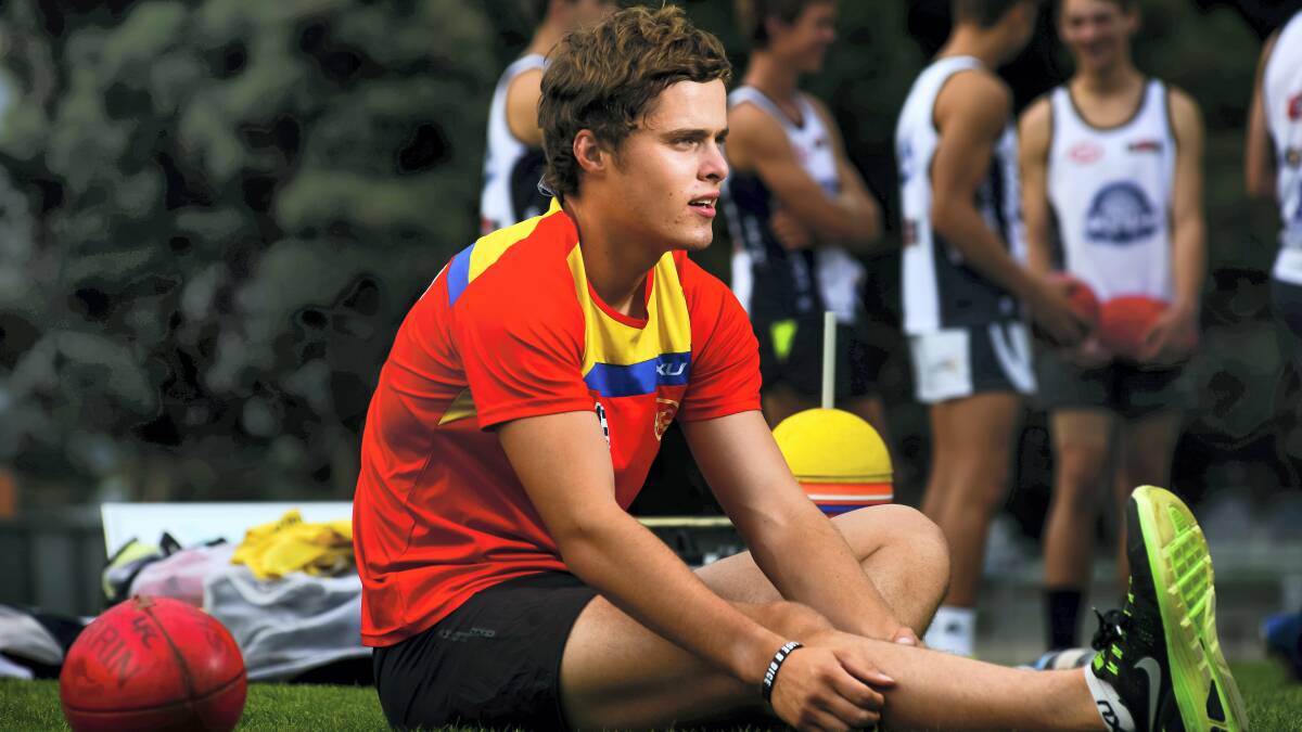 Launceston's Kade Kolodjashnij  is ready to make his AFL debut  this weekend for the Suns.