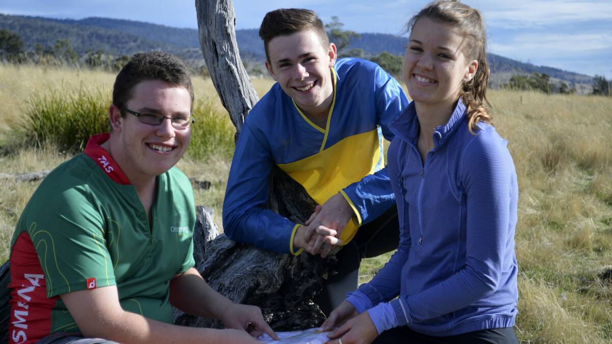 Junior orienteers Luke Nichols, Bryce Fleming and Hannah Goddard have teamed up with Ashley Nankervis to devise the Esk Valley Tour de Trevallyn.