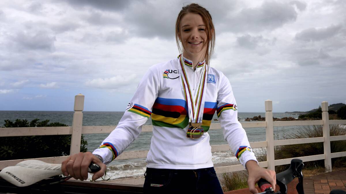 World champion cyclist Amy Cure