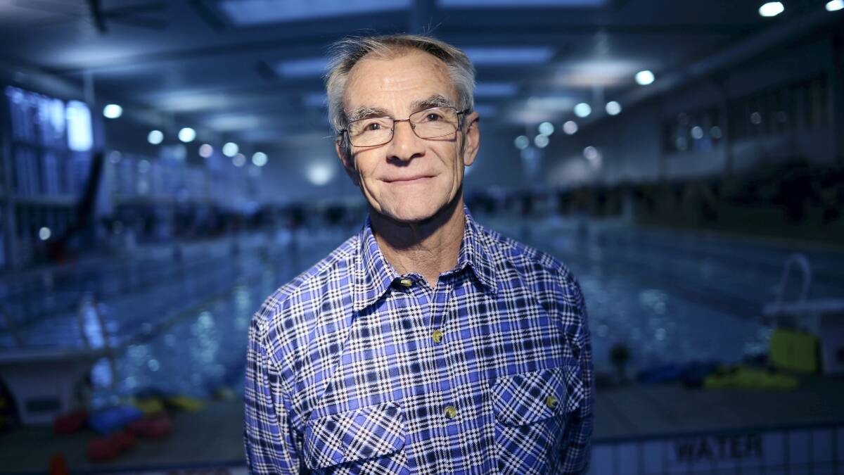 Swimming coach Peter Gartrell is in Tasmania searching for future superstars of the pool.