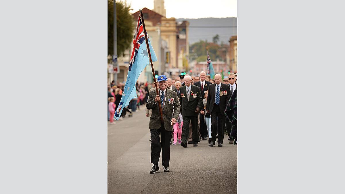 Launceston Anzac Day parade and service. Picture: SCOTT GELSTON.