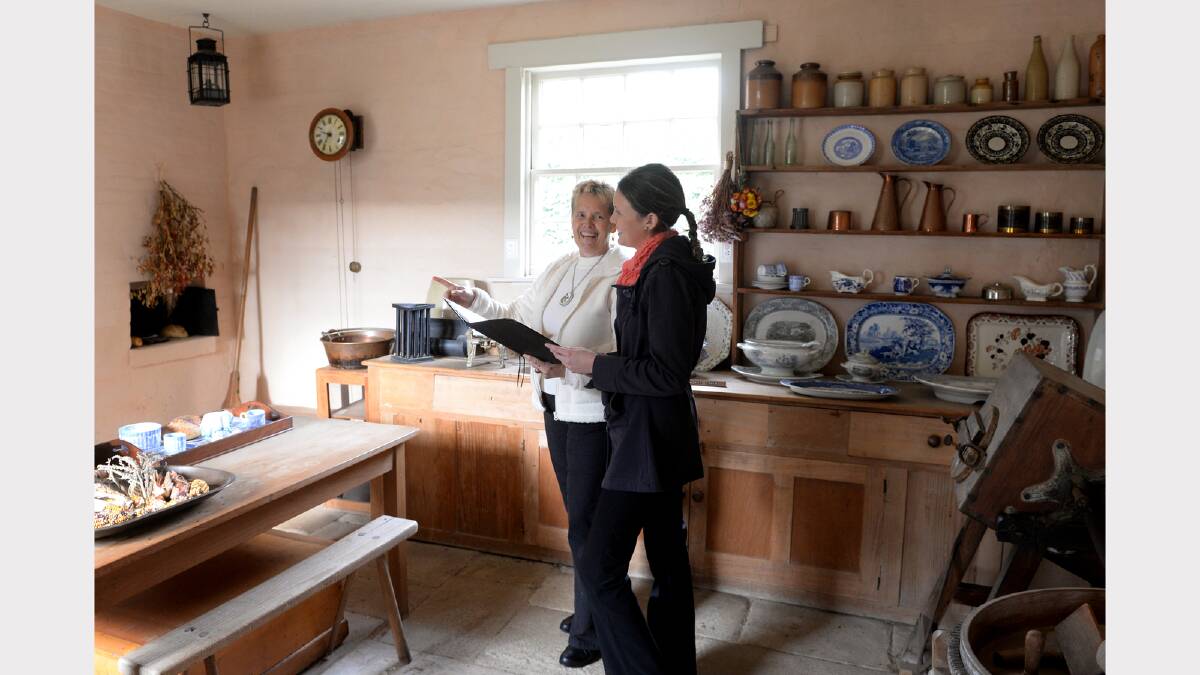 Franklin House  Leonie Ingram shows a guest around the house. Picture: MARK JESSER.