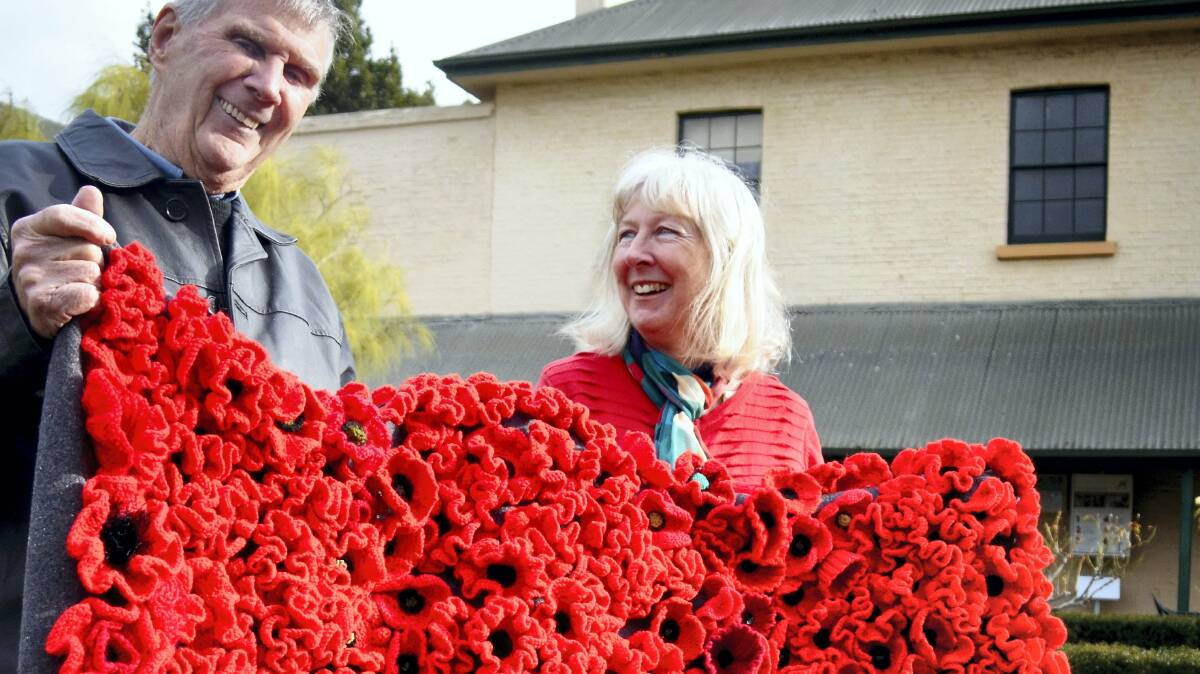 Gardening personality and three-time war veteran Peter Cundall with National Trust events and special promotions manager Hilary Keeley. Picture: JAMES BRADY