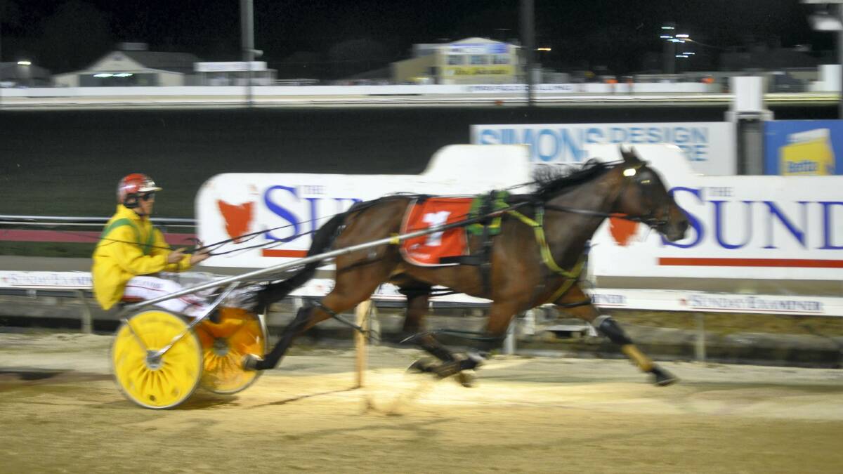  Five Star Anvil (Gavin Lang) wins the Governors Cup in Hobart on Sunday.  Picture: TASRACING