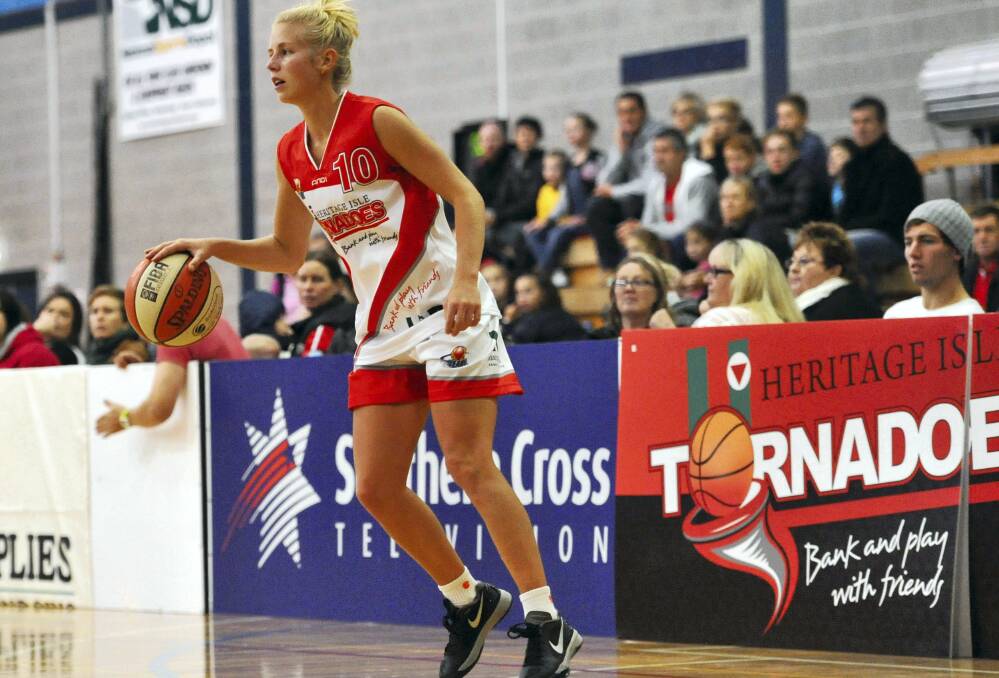 Emma Russell was the best player for the Tornadoes in yesterday's loss to Nunawading.
