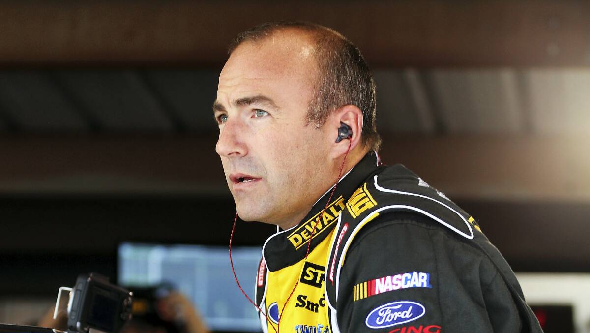 Marcos Ambrose in the pits at Martinsville Speedway. Picture: GETTY IMAGES