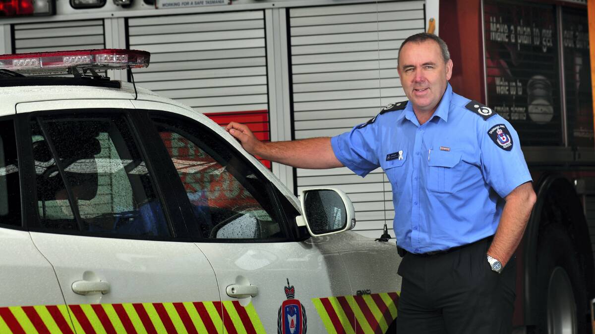 Tasmania Fire Service acting chief officer Jeff Harper