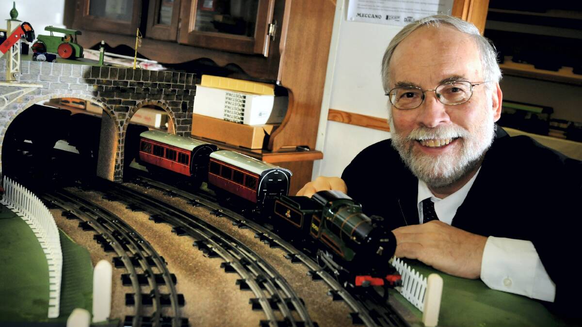 North Rail Model Expo co-organiser David Cooke gets ready for next week's event. Picture: GEOFF ROBSON