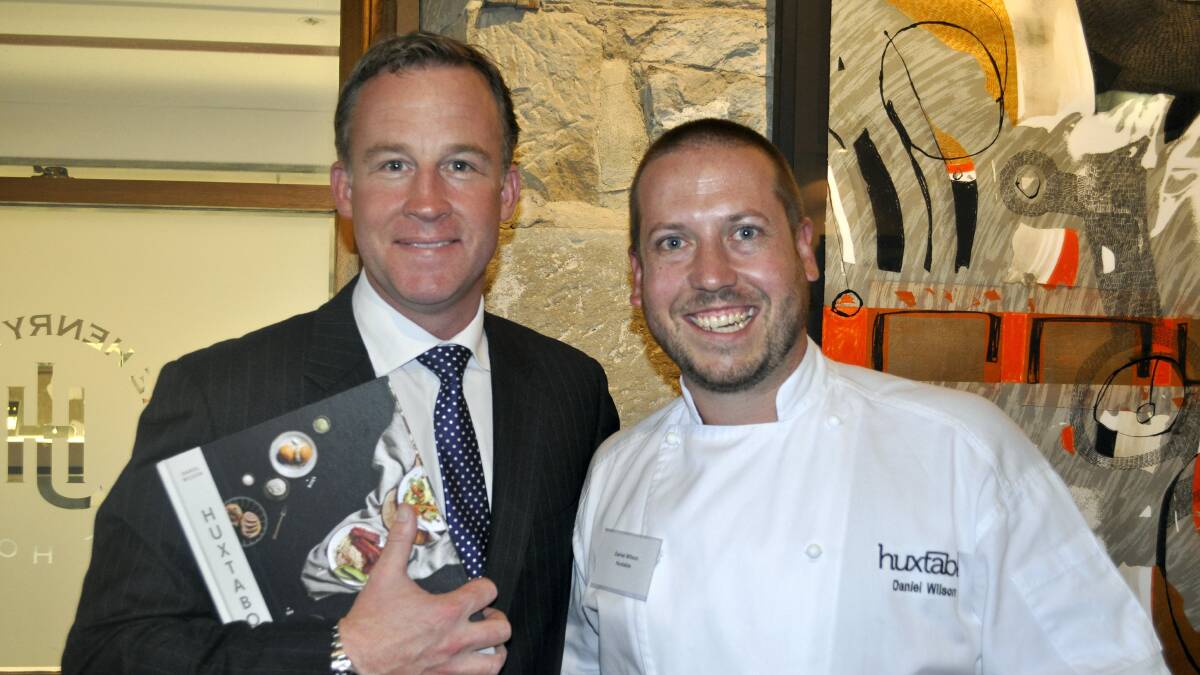 Tourism Minister Will Hodgman with Melbourne chef Daniel Wilson, known as the ``Pork Star'',  who will feature at Savour Tasmania.