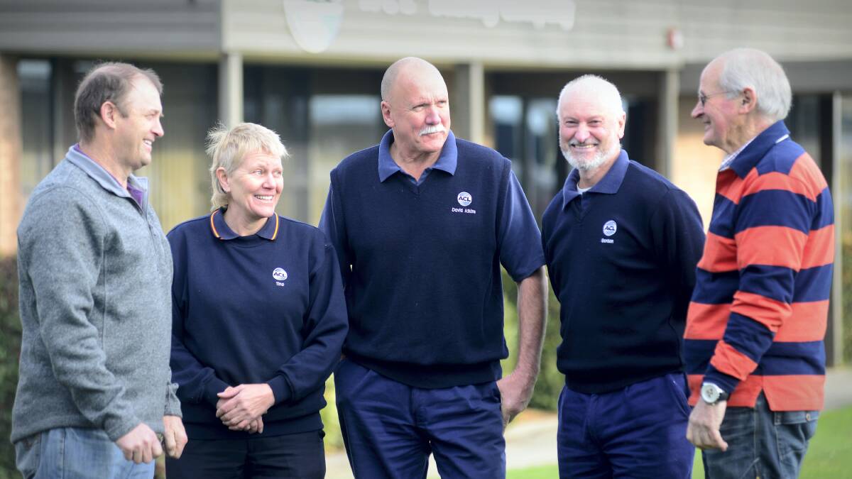 Long-term ACL Bearing Company employees with 200 years' experience between them: Kim Marsh,  Tina Brundle, David Atkins, Gordon Ryan and Tony Hawkins. Picture: PHILLIP BIGGS