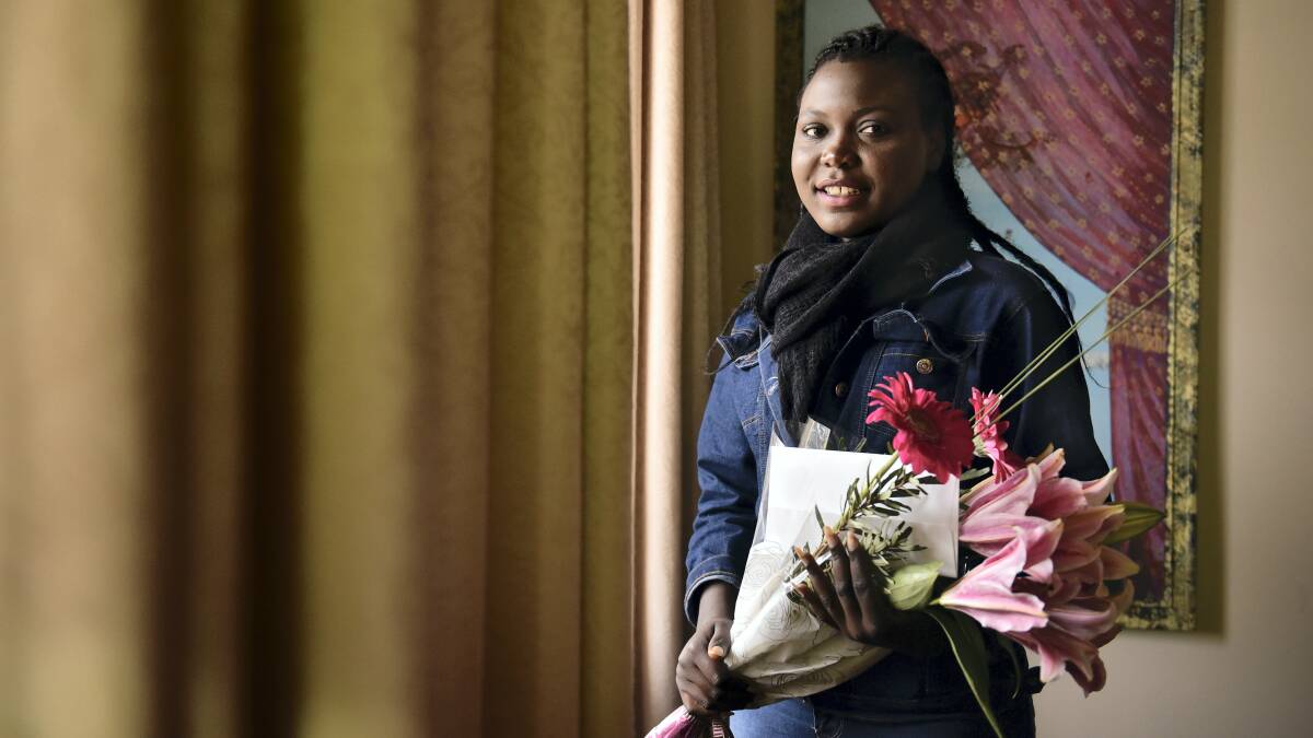 Launceston College student  Dorothy Wani, 17, has received a $1000 scholarship, which was a bequest to the Northern Migrant Resource Centre.   Picture: SCOTT GELSTON